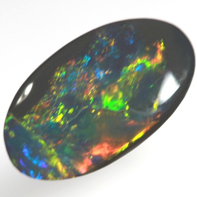 SOLID BLACK OPAL Top quality, bright golden multicolour SEE VIDEO  